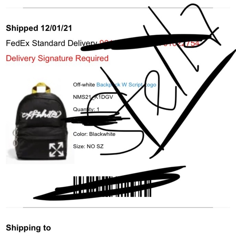 NWT OFF-WHITE Script Logo Arrow-Print Small Backpack - Picture 4 of 11